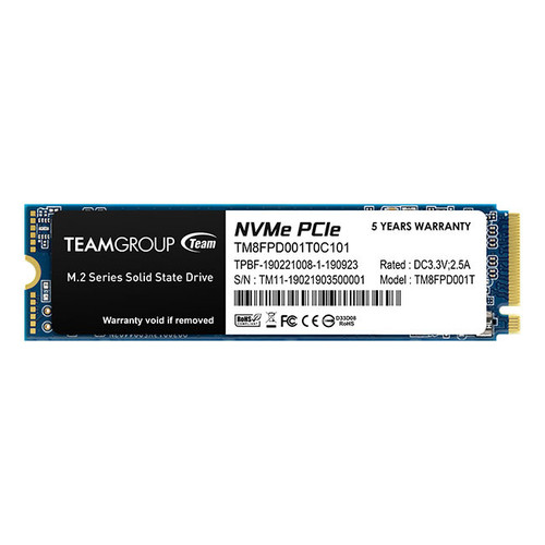TM8FPD001T0C101 , Team Group MP33 PRO 1 TB M.2 PCI Express 3.0 NVMe 3D NAND