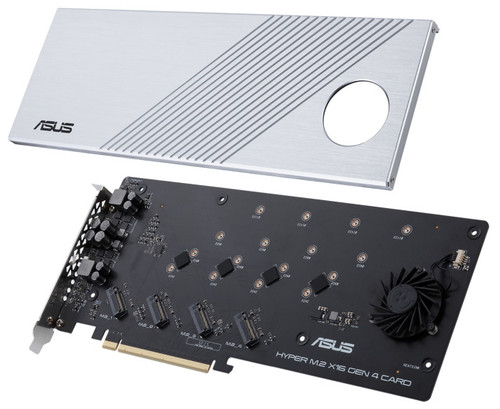 HYPER M.2 X16 GEN 4 CARD , ASUS Hyper M.2 x16 Gen 4 Card interface cards/adapter Internal