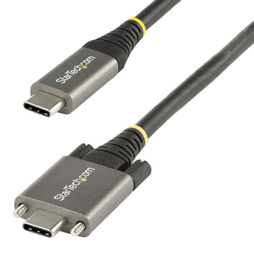 USB31CCSLKV50CM , StarTech.com USB31CCSLKV50CM USB cable USB 3.2 Gen 2 (3.1 Gen 2) 19.7" (0.5 m) USB C 10 Gbit/s 100 W Gray, Black