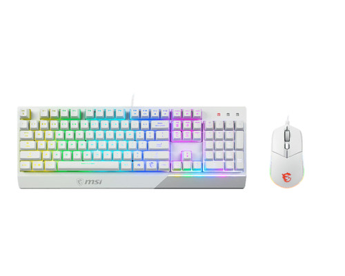 VIGORGK30CW , MSI VIGOR GK30 COMBO WHITE keyboard Mouse included USB