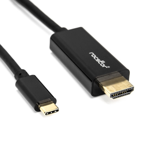 Y10C166-B2 , Rocstor Y10C166-B2 video cable adapter 70.9" (1.8 m) USB Type-C HDMI Black