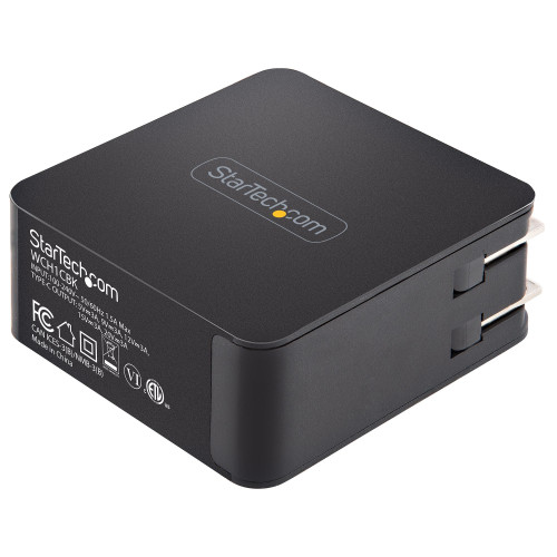 WCH1CBK , StarTech.com WCH1CBK mobile device charger Universal Black AC Indoor