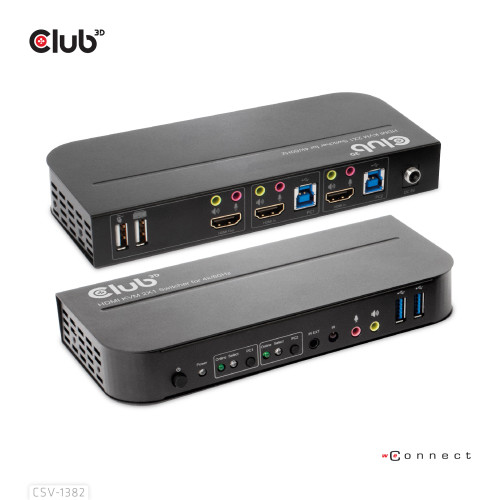 CSV-1382 , CLUB3D CSV-1382 KVM switch Black