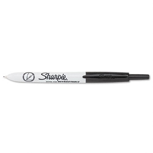 1735790 , Sharpie Retractable permanent marker Black 12 pc(s)