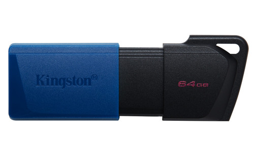 DTXM/64GB-2P , Kingston Technology DataTraveler 64GB USB3.2 Gen 1 Exodia M (Black + Blue) - 2 Pieces
