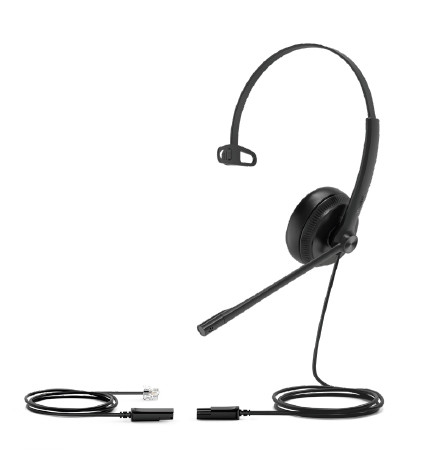 YHS34 MONO , Yealink YHS34 Headset Wired Head-band Office/Call center Black