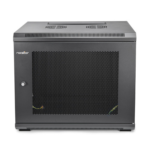 Y10E005-B1 , Rocstor Y10E005-B1 rack cabinet 9U Wall mounted rack Black