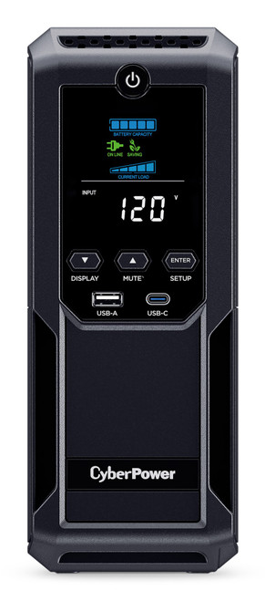 CyberPower LCD Intelligent uninterruptible power supply (UPS) Line-Interactive 1.35 kVA 815 W 12 AC outlet(s) - CP1350AVRLCD3