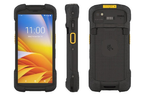 Zebra TC73 handheld mobile computer 6" 1080 x 2160 pixels Touchscreen 12.3 oz (349 g) Black, Yellow - TC7301-0T1K4B1000-NA
