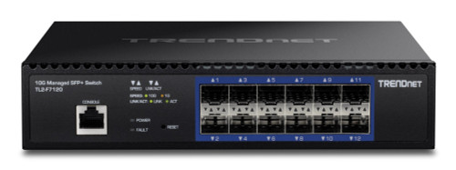 Trendnet TL2-F7120 network switch Managed 1U Black