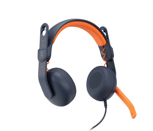 Logitech 981-001362 headphones/headset Wired Head-band Education USB Type-A Blue, Orange