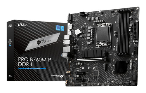 MSI PRO B760M-P DDR4 motherboard Intel B760 LGA 1700 micro ATX - B760MPD4