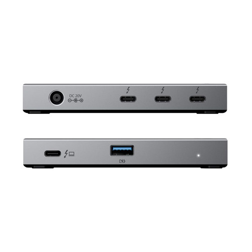 ALOGIC TB4H3TB interface hub Thunderbolt 4 40000 Mbit/s Black, Gray