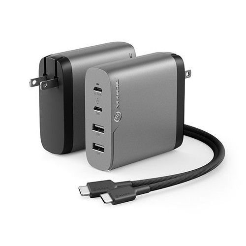 ALOGIC WCG4X100SGR-US mobile device charger Laptop, Smartphone, Tablet Black, Gray AC Fast charging Indoor