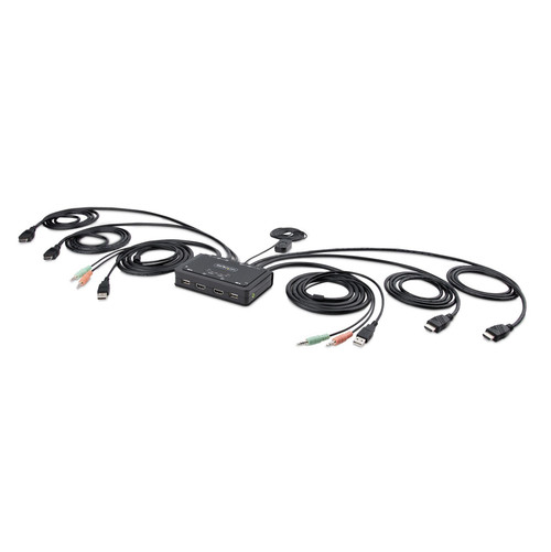 StarTech.com C2-DH46-UA2-CBL-KVM KVM switch Black