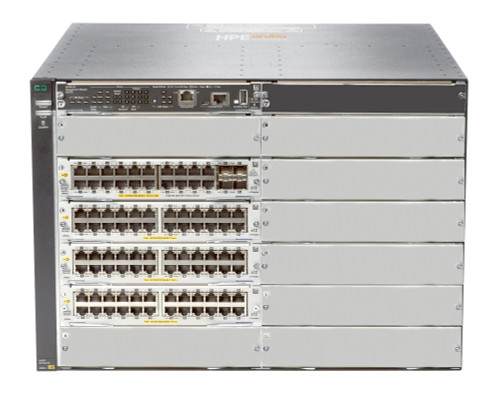 HPE Aruba Networking 5412R 92GT PoE+ and 4 port SFP+ (No PSU) v3 zl2 Switch - JL001A