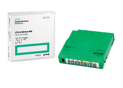 HPE LTO-8 Ultrium 30TB RW Data Cartridge - Q2078A