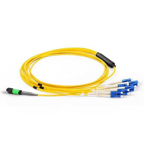 Axiom AXG96659 InfiniBand/fibre optic cable 39.4" (1 m) MPO/MTP 4x LC OFNP Yellow