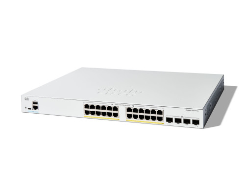 Cisco Catalyst 1300 Managed L2/L3 Gigabit Ethernet (10/100/1000) Power over Ethernet (PoE) Gray - C1300-24FP-4X