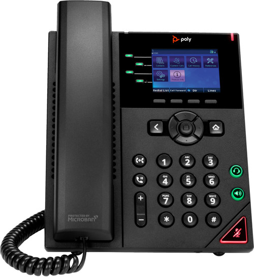 HP Poly Poly OBi VVX 250 4-Line IP Phone and PoE-enabled with Power Supply - 89K69AA#ABA