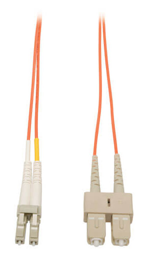 Eaton N316-03M InfiniBand/fibre optic cable 117.7" (2.99 m) 2x LC 2x SC OFNR Beige, Orange, White