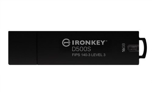 Kingston Technology IronKey 16GB D500S FIPS 140-3 Lvl 3 AES-256 - IKD500S/16GB