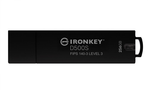 Kingston Technology IronKey 256GB D500S FIPS 140-3 Lvl 3 AES-256 - IKD500S/256GB