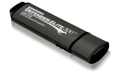 iStorage Kanguru Defender Elite 300 USB flash drive 512 GB USB Type-A 3.2 Gen 1 (3.1 Gen 1) Black - KDFE300-512G