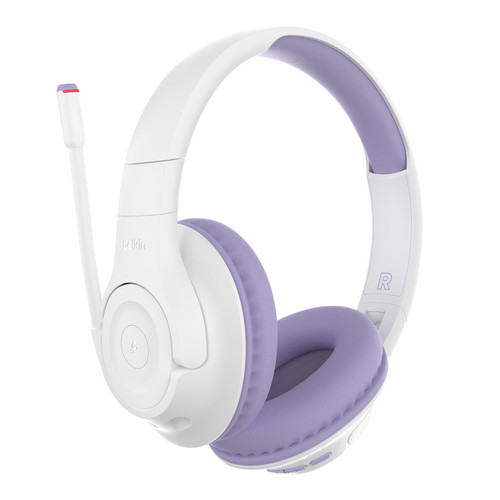 Belkin SOUNDFORMINSPIRE OVEREAR HEADSET LAV Wired & Wireless Head-band Calls/Music USB Type-C Bluetooth Lavender, White - AUD006BTLV