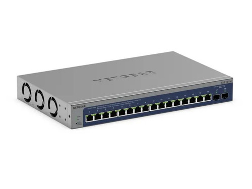 NETGEAR XS516TM Managed L2/L3/L4 10G Ethernet (100/1000/10000) 1U Gray, Blue - XS516TM-100NAS