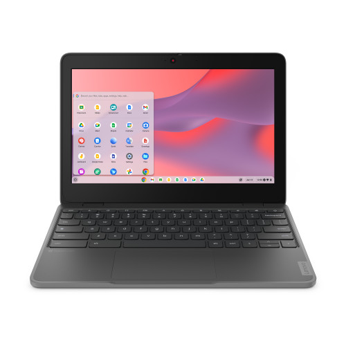 Lenovo 100e Chromebook Gen 4 (Intel) N100 11.6" HD 8 GB LPDDR5-SDRAM 64 GB eMMC Wi-Fi 6 (802.11ax) ChromeOS Gray - 83G80003US