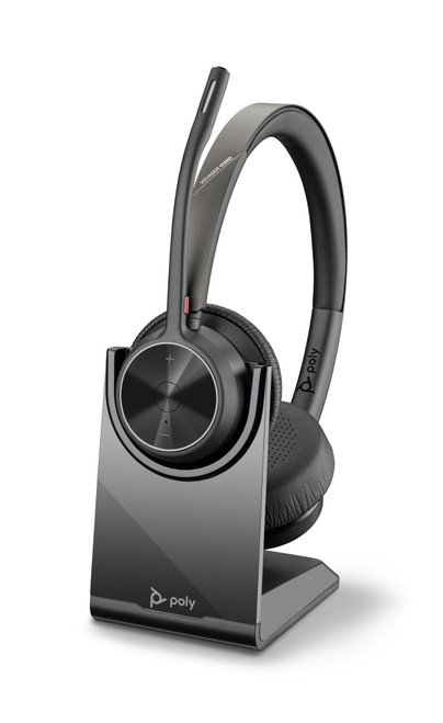 HP Poly Voyager 4320 UC Stereo USB-A Headset +BT700 USB-A Adapter +Charging Stand - 77Y99AA