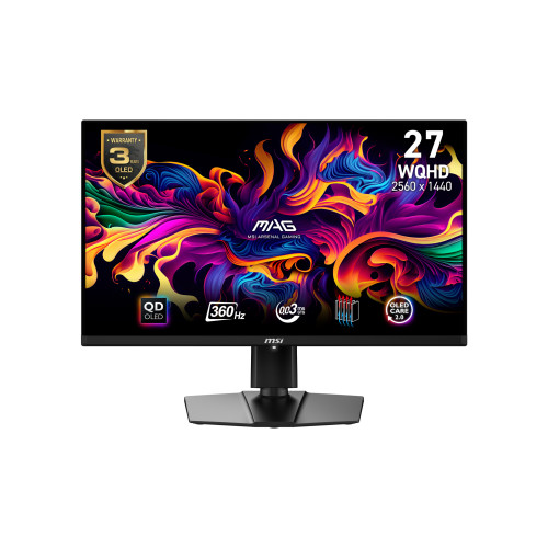 MSI MAG 271QPX QD-OLED computer monitor 26.5" 2560 x 1440 pixels Wide Quad HD Black - MAG271QPXQDOLED