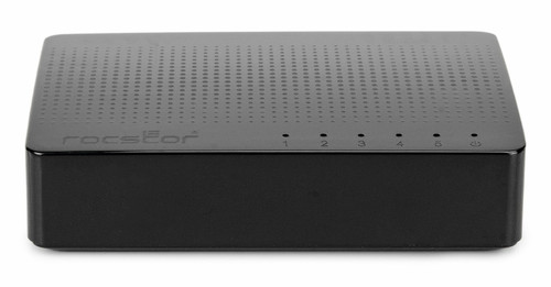 Rocstor JetConnect JC5 Unmanaged Gigabit Ethernet (10/100/1000) Black - Y10S001-B1