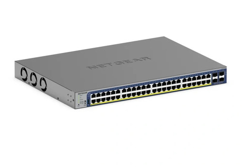 NETGEAR GS752TXPv3 Managed L2/L3/L4 10G Ethernet (100/1000/10000) Power over Ethernet (PoE) 1U Black - GS752TXP-300NAS