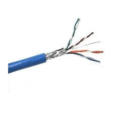 Weltron 1000ft Cat6 STP networking cable Blue 11988.2" (304.5 m) - T2404L6SHP-BL