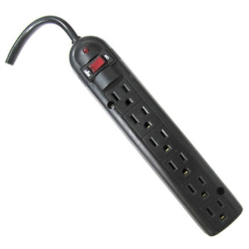 Weltron WSP-600PLF-6BK surge protector Black 6 AC outlet(s) 125 V 70.9" (1.8 m)