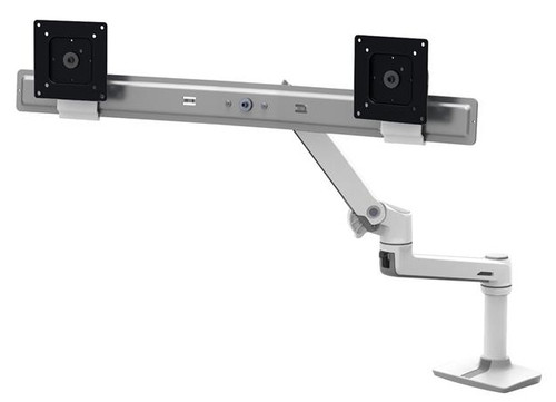 Ergotron LX Series 45-522-216 monitor mount / stand 25" Black, White Desk