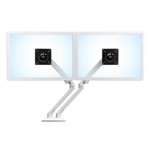 Ergotron MX Series Desk Dual Monitor Arm 24" White - 45-518-216
