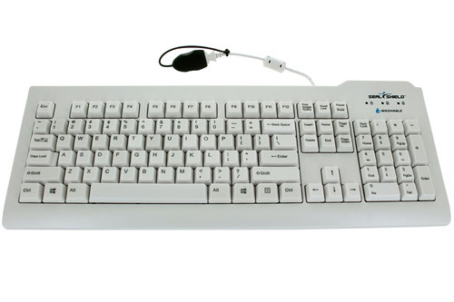 Seal Shield SSWKSV208UK keyboard Universal USB QWERTY UK English White