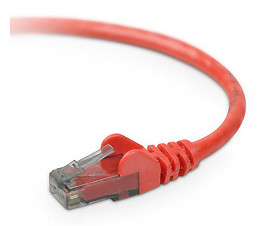 Belkin CAT6 Snagless 100 ft networking cable Red 1200" (30.5 m) - A3L980-100-RED-S