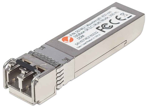 Intellinet 507462 network transceiver module Fiber optic 11100 Mbit/s SFP+ 850 nm