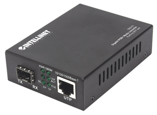 Intellinet 508216 network media converter 1000 Mbit/s Black