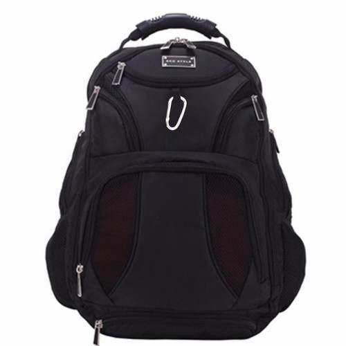 Eco Style Jet Set Smart backpack Casual backpack Black - EJSS-BP17-CF