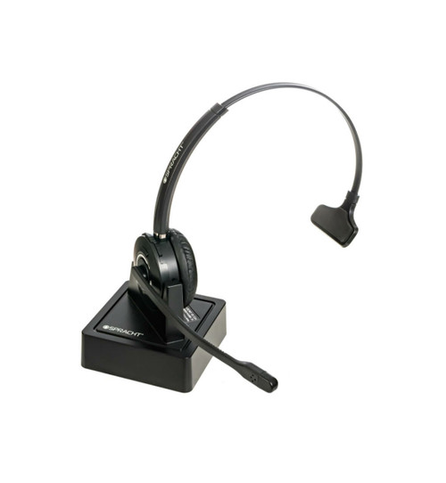 Spracht HS-2050 headphones/headset Wireless Head-band Calls/Music Bluetooth Charging stand Black