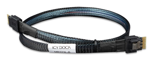 Icy Dock MB323L-B Serial Attached SCSI (SAS) cable 19.7" (0.5 m) Black