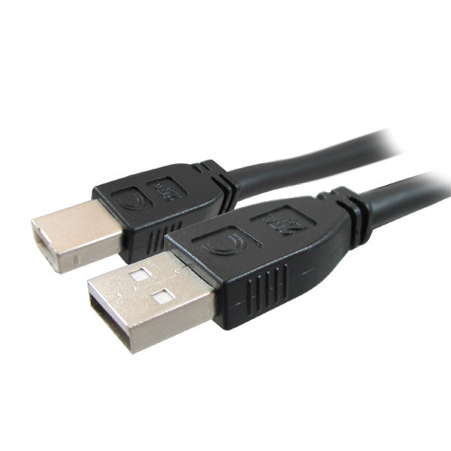 Comprehensive Pro AV/IT, 35ft USB cable USB 2.0 420" (10.7 m) USB A USB B 0.48 Gbit/s Black - USB2-AB-35PROAP