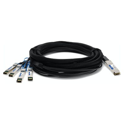 AddOn Networks MC2609130-005-AO InfiniBand/fibre optic cable 196.9" (5 m) QSFP+ 4xSFP+ Black