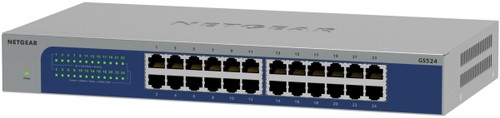 NETGEAR 24PT GIGABIT SWITCH Unmanaged Gigabit Ethernet (10/100/1000) Gray - GS524-300NAS