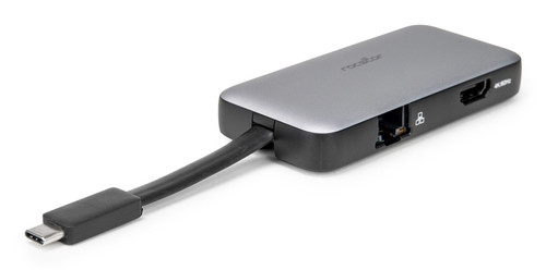 Rocstor Y10A304-S1 interface hub USB Type-C 5000 Mbit/s Black, Gray